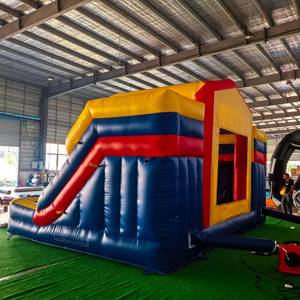 Brincolín Inflable Vibrante de Doble Tobogán Multicolor para Jardín, Brincolín Comercial de Grado Premium para Eventos, Brincolín Inflable para Fiestas Infantiles - Product Image 4