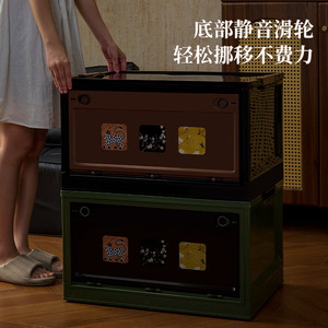 Vintage Clothing <b>Storage</b> <b>Box</b> Large Capacity Dustproof Foldable Organizer Rectangle Standing Type High End Multi Functional - Product Image 4