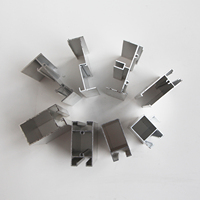 Profilés d'extrusion en aluminium gris argenté pour la fabrication de fenêtres et portes coulissantes colombiennes/costaréennes