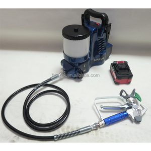 Profesyonel DIY sınıf akülü hızlı çekim havasız boya püskürtücü ile pil güç tabancası endüstriyel kullanım püskürtme makinesi kaplama - Product Image 4