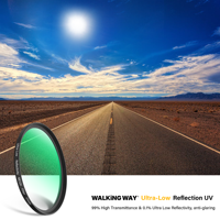 Filtres d'objectif de caméra réglables à réflectivité UV ultra-faible de 40,5-82 mm pour allées, très demandés