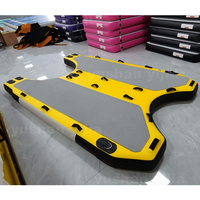 Plate-forme de sauvetage gonflable personnalisée de grande taille planche à pagaie debout bateau de sauvetage en surf traîneau plate-forme de sauvetage gonflable à vendre