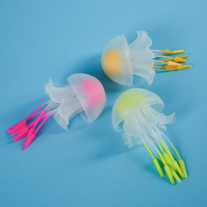 Medusas fluorescentes decoración de acuario de tamaño pequeño y mediano gel de sílice flotante colorido paisaje de acuario de medusas - Product Image 3