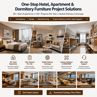 Hotelprojekt-Vertragsmöbel: Modernes MDF-Holzrahmen-Schlafzimmer-Set mit Polsterbett und Sofa – Hotelmöbel für die Gastgewerbe-Branche