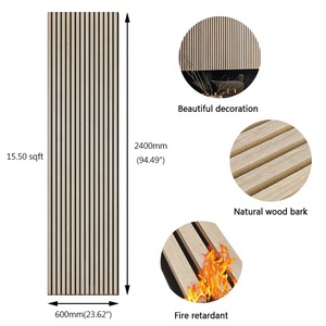 Pour KASARO Design moderne panneaux de mousse acoustique haute Performance insonorisés <span class=keywords><strong>tasseaux</strong></span> en bois mur décoratif modèle 3D Design Capabili - Product Image 2