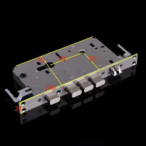 3 डी फेस रिकग्निशन डोर हैंडल डिजिट लॉक और फेस रिकग्निशन फिंगरप्रिंट लॉक सुरक्षा पासवर्ड स्वचालित स्मार्ट डोर लॉक - Product Image 5