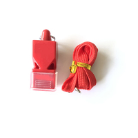 Sifflets de sport en plastique pour arbitre de football, sifflets classiques à bouche de renard avec cordon, pas cher