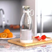 Draagbare Huishoudelijke Draadloze Fruitmengmachine Multifunctionele 380Ml Capaciteit Roestvrij Staal Usb Voor Gebruik Buitenshuis Rv