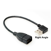 0,2 m USB 2.0 Rechts Links oben Abwärts winkel 90-Grad-Verlängerungskabel Stecker-Buchse-Adapter kabel USB-Kabel
