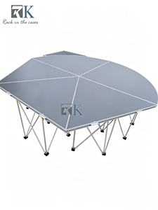 Mobile <b>Stage</b> <b>Platform</b> Drum Riser Aluminum Riser Floor Mounting Outdoor Concert Use - Product Image 1