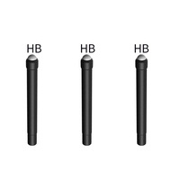 1 pièce Pointe de remplacement en plastique noir pour stylet numérique Microsoft Surface Pen Pro 4/5/6/7, pointe souple HB, recharge CE/FCC