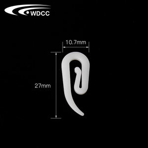 White Pom <b>Curtain</b> <b>Hooks</b> for Ripple Fold <b>Curtain</b> Track Popular Home Decoration Accessories - Product Image 5