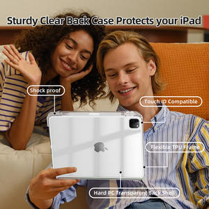 เคสด้านหลังแบบใสที่ถอดออกได้พร้อมที่ใส่ดินสอ <span class=keywords><strong>Apple</strong></span> สำหรับ iPad Pro 11นิ้ว<span class=keywords><strong>2022</strong></span>/2021/2020 (รุ่นที่4/3rd/2ND) - Product Image 3