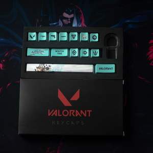 Teclas Personalizadas <span class=keywords><strong>Valorant</strong></span>, Juego de 14 Teclas para Teclados Mecánicos, Todos los Agentes, Habilidades, Efecto Hall, Equipo de Juego FPS, Teclas con el Completo Roster - Product Image 2