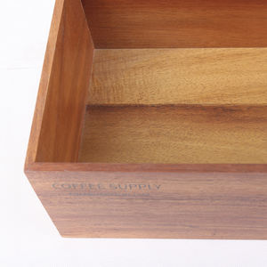 Juego organizador de cajones de almacenamiento de alimentos de bambú rectangular de 5 piezas, juego de alta calidad, duradero, que ahorra espacio, moderno, fácil de limpiar - Product Image 4