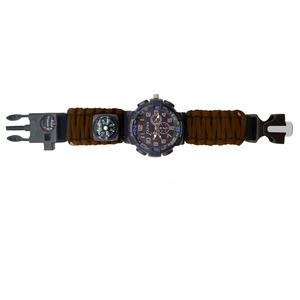 Paracord นาฬิกากีฬากลางแจ้ง,นาฬิกาเชือกไนลอนเอาตัว<span class=keywords><strong>รอด</strong></span>กลางแจ้งกันน้ำ - Product Image 5
