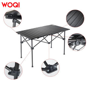 โต๊ะพับอลูมิเนียม Woqi ขนาด 94x55x68.5 ซม. โต๊ะพกพาสำหรับกิจกรรมกลางแจ้ง ปิกนิก ตกปลา - Product Image 3
