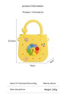 Sac fourre-tout coloré en EVA perforé, fait main, imperméable, léger et durable pour les voyages, la plage et les activités de plein air
