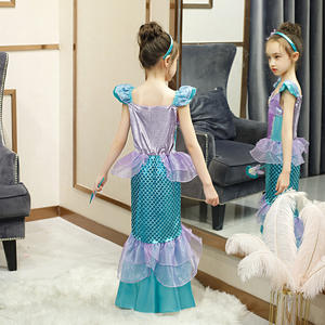 3-10 T niños <span class=keywords><strong>de</strong></span> Halloween Cosplay niños sirena trajes <span class=keywords><strong>de</strong></span> fiesta <span class=keywords><strong>de</strong></span> lujo vestido <span class=keywords><strong>de</strong></span> sirena Ariel traje <span class=keywords><strong>de</strong></span> <span class=keywords><strong>la</strong></span> princesa - Product Image 3