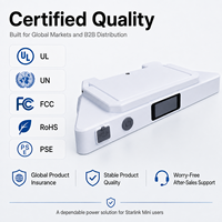 27500mAh Tragbare Powerbanks für Starlink Mini 2-in-1 Akku-Ständer mit USB-C DC-Ausgang und LED-Anzeige für Camping und Wohnmobile