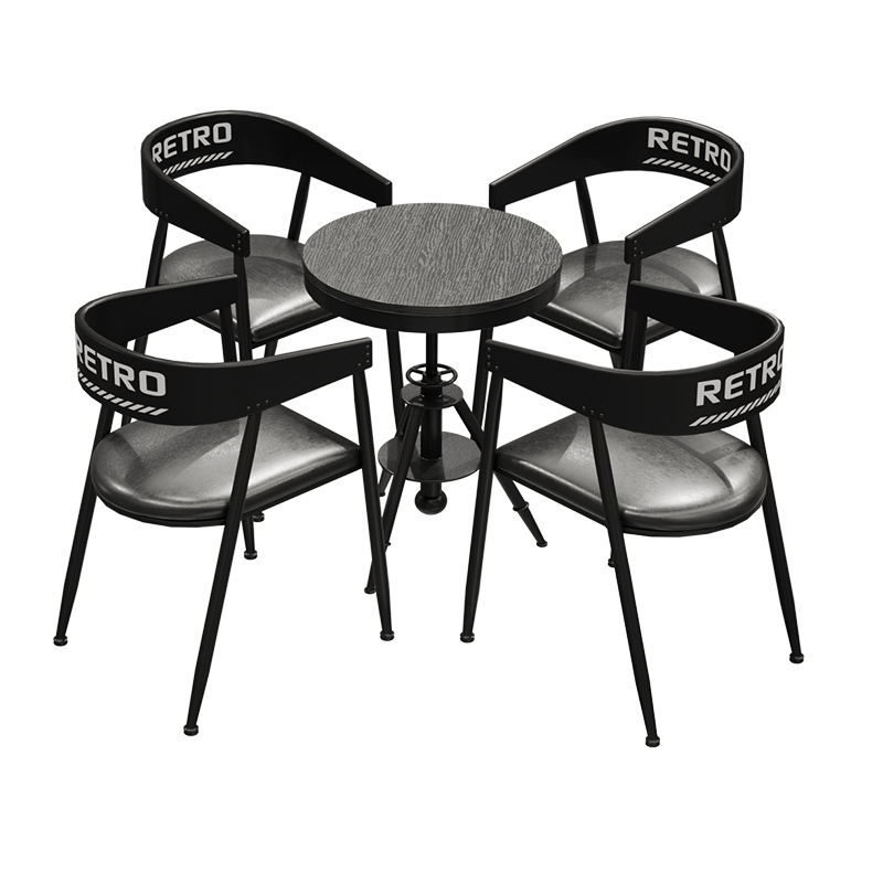 1 table and 4 chairs