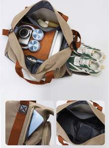 Bolsa Deportiva Personalizada en Oferta, Impermeable, para Viajes de Fin de Semana, Yoga, Entrenamiento, Gimnasio, con Compartimento para Zapatos y Separación para Ropa Seca y Mojada - Product Image 5