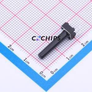 TC-1102-C-20-B Tactile Switch Through hole Component THT-4P,6x6mm Switch Single Pole Single Throw Round Button 2.6N Through Hole - Product Image 1