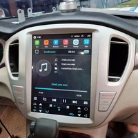 Lecteur multimédia GPS de navigation automobile Android pour Toyota Highlander 2001-2007 Écran Tesla intégré pour autoradio DVD
