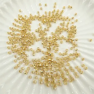 Fermoirs de perles à sertir, plaque en or 14k, de très bonne qualité, pour conception de bijoux