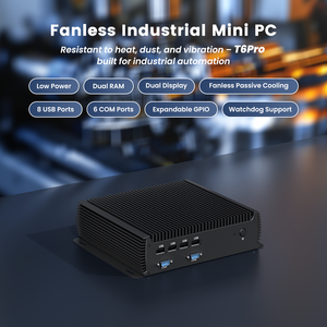 Công nghiệp PC <span class=keywords><strong>Intel</strong></span> Core i3 <span class=keywords><strong>i5</strong></span> i7 1235u DDR4 16GB Dual Lan Nic RS232 RS485 6 Com 4G 5G LTE Win10 iốt nhúng không quạt Mini PC - Product Image 2