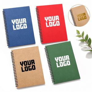 Customizable A5 Size Hardcover <b>Bound</b> Journal Logo Gold Stamping Offset Printing Paper Pages A4 <b>Spiral</b> <b>Notebook</b> - Product Image 1