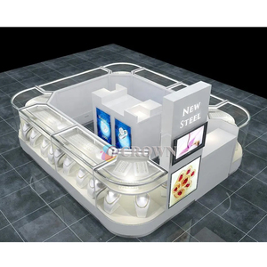 Design Brushed Fixture Jewelry showcase Mall <strong>Flant</strong> Indoor First Walking Luxury Jewel Kiosk - Product Image 5