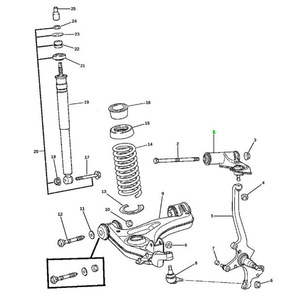 Bras de suspension supérieur pour Chrysler Crossfire 2004-2008 5101057AA 5101056AA Système de suspension MacPherson - Product Image 4