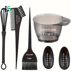 Juego de 5 Herramientas para Teñir el Cabello, Cepillo para Tinte, Peine para Tinte, Agitador, Tazón para Tinte, Herramientas de Peluquería - Product Image 1
