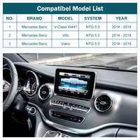 Road Top NTG5.0 Module multimédia sans fil Carplay Android Auto pour Mercedes Benz v-class W447 2014-2018 Vito Viano