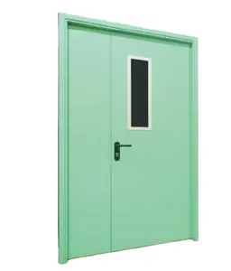 EN BS Certificate Security Steel Fire Resistant Door 60/90/120min Rated Fireproof Door