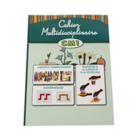 Impression de livre couverture souple personnalisé bon marché cahier d'exercices français éducatif pour enfants impression de manuels d'exercices en couleur