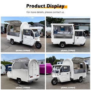 Jinlijing Triciclo De Comida Snack Ontbijtkar Elektrische Driewieler Driewieler Restauratiewagen Mobiele Kraam Food Truck Aanhangwagen - Product Image 2