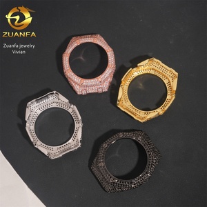 Boîtier de montre Hip Hop personnalisé en laiton, serti de moissanite VVS, style Iced Out, pour GA2100 - Product Image 2
