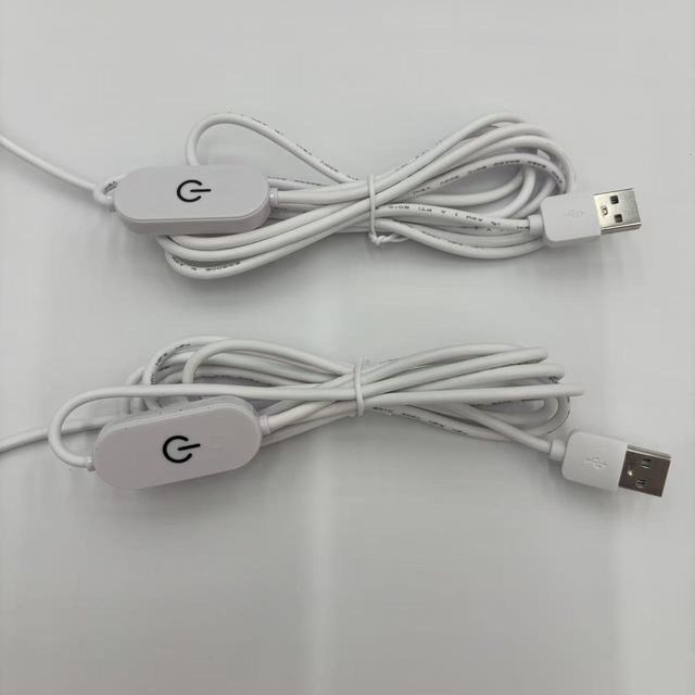 Touch Control USB Line UL2464 24AWG 2M 2A USB Male to Bare Wire Cable