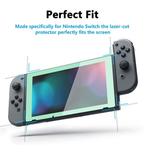 Film protecteur d'écran en verre trempé transparent HD Misty Green Border pour console Nintendo Switch - Product Image 5