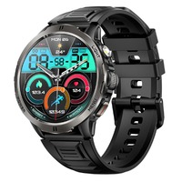 Reloj Inteligente para Hombre KT92 con Control de Rotación Continua, Interfaz de Usuario Dinámica 3D, Llamadas por BT, Batería de Larga Duración de 1100 mAh, Brújula, SOS