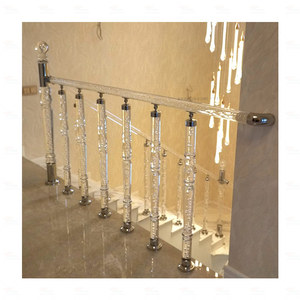 Barandilla de Escalera Curva de <span class=keywords><strong>Acero</strong></span> Inoxidable <span class=keywords><strong>Cromado</strong></span>, Diseño Contemporáneo, Popular en Rusia, India y Turquía, para Villas, Hoteles y Balcones, Resistente a la Oxidación - Product Image 1
