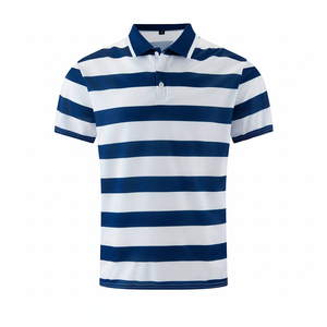 Polos de talla grande para hombre hechos a mano en 100 por ciento de algodón con impresión digital Diseño moderno de manga corta para comodidad durante todo el día - Product Image 1