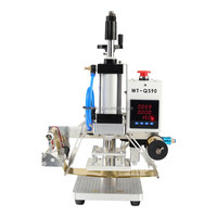 Machine d'estampage à chaud WT-QS90 gaufrage de logo personnalisé pour PVC cuir PU et papier feuille d'or cuir gaufré Machine