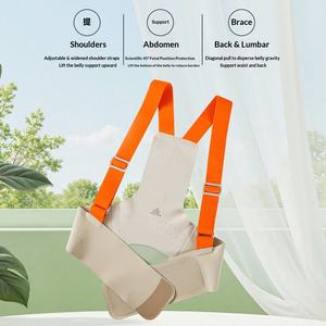 Ceinture de soutien d'épaule en spandex souple, respirante, invisible, anti-ventre, pour la grossesse mi-avancée, soulagement des douleurs dorsales, approuvée par la FDA, printemps-été - Product Image 2