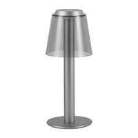 Lampe de bureau LED USB rechargeable tout aluminium Contrôle tactile Dimmable Lumière blanche chaude Design moderne minimaliste pour restaurant