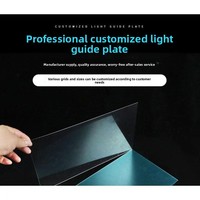 Plaque diffuseur de lumière LED ultra-mince en acrylique transparent découpé au laser en PMMA pour boîte lumineuse