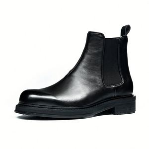 Zapatos de Vestir Casuales Versátiles y Elegantes para Hombre, Estilo Oxford, de Cuero Genuino, Impermeables, para Otoño - Product Image 3