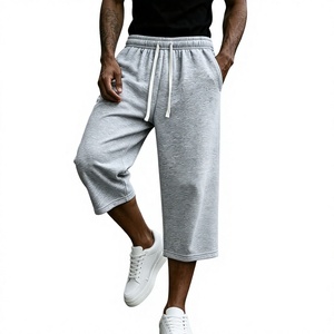 <b>Mens</b> Casual <b>Woven</b> Solid Cargo <b>Shorts</b> Elastic Waist Mid Rise Large Pockets Drawstring Closure Outdoor Work Hiking Daily Wear - Product Image 1